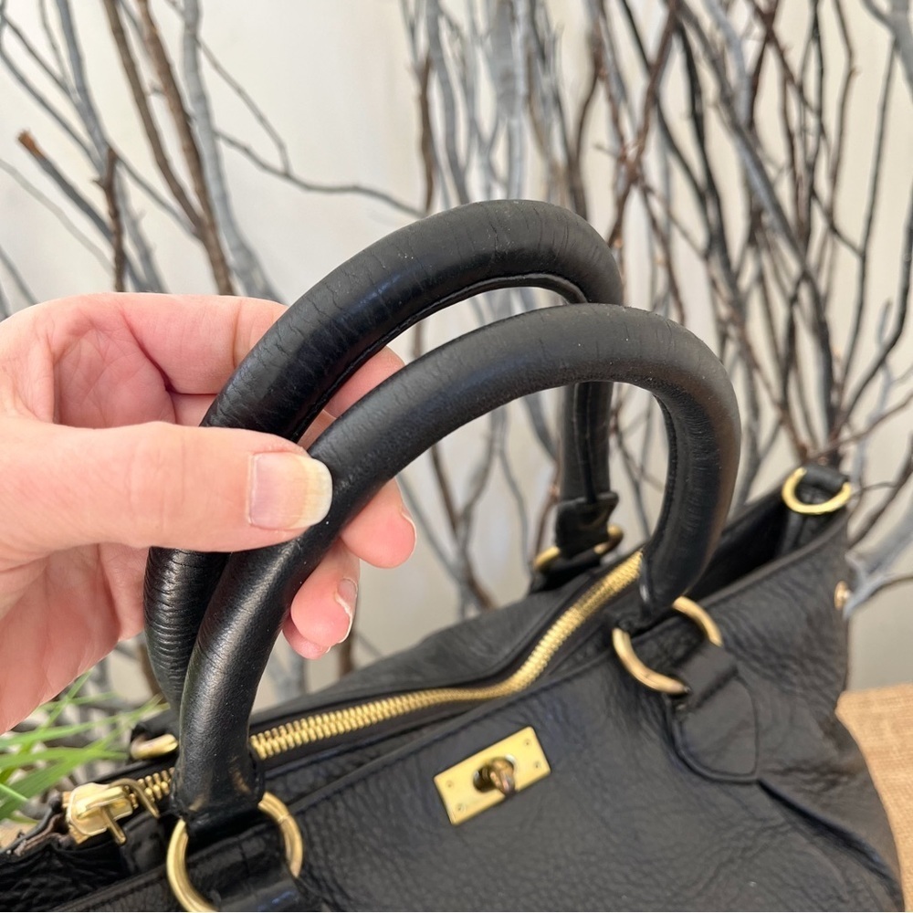 J. Crew Black Leather Satchel - Picture 4 of 15